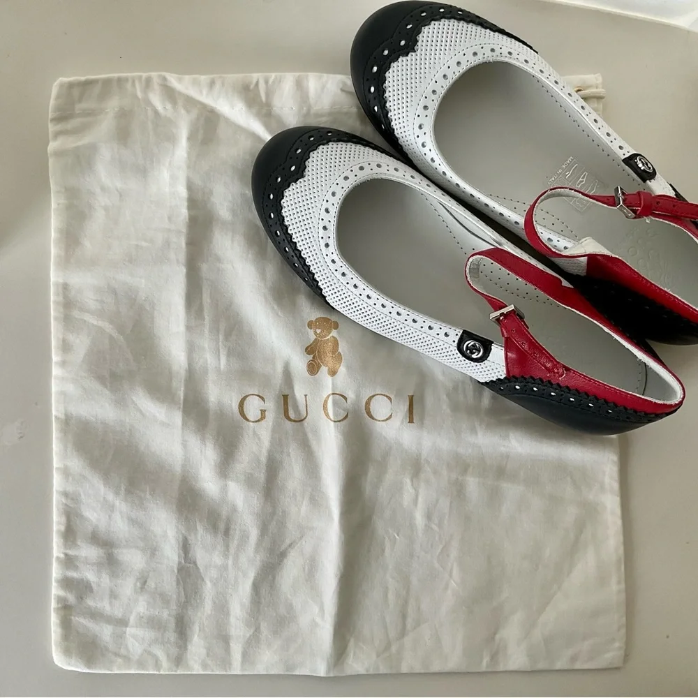 Gucci Little Kids ballet flats with dustbag size EU32/US1 - Picture 8 of 16